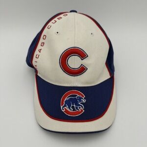Vintage Twin Enterprises Chicago Cubs Baseball Hat Cap‎ MLB White Blue Red